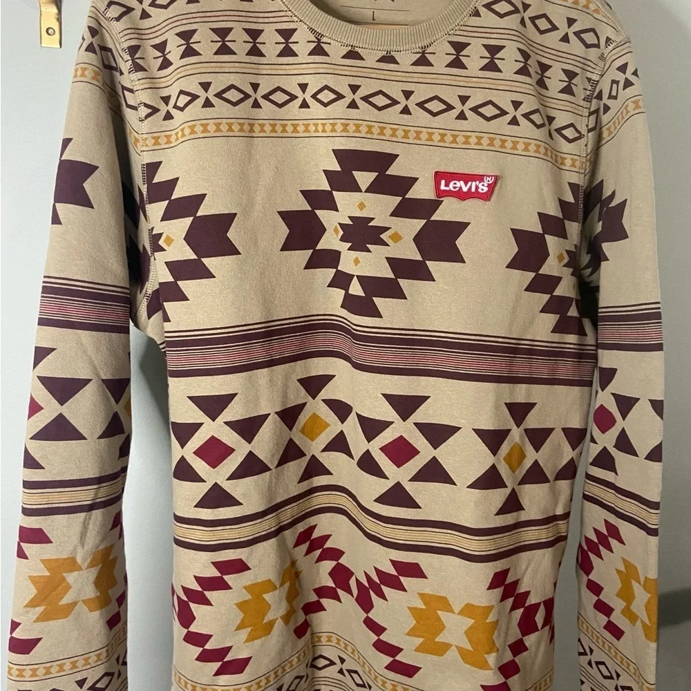 Levi’s Men’s Hixton Aztec print sweatshirt Sz L